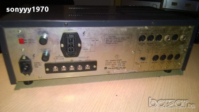 toa pa ta-406e-amplifier-kobe.japan-внос швеицария, снимка 14 - Ресийвъри, усилватели, смесителни пултове - 8855299