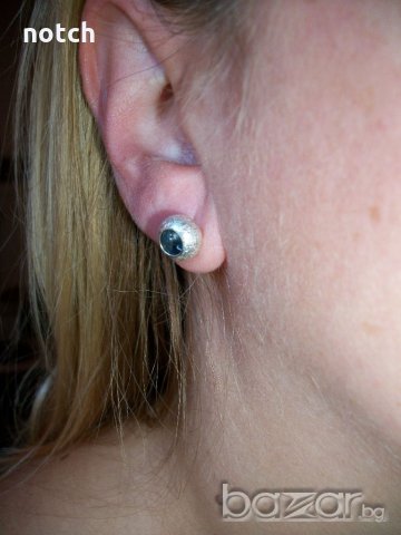 Сребърни обеци, снимка 4 - Обеци - 19309679