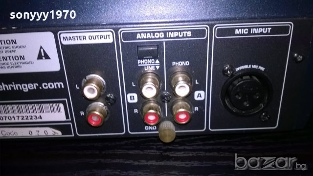behringer-profi-внос швеицария, снимка 12 - Ресийвъри, усилватели, смесителни пултове - 20300786