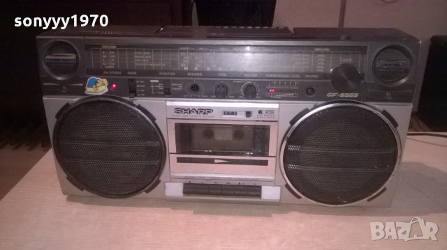 sharp gf-6565h ретро колекция-внос швеицария, снимка 5 - Радиокасетофони, транзистори - 23812935