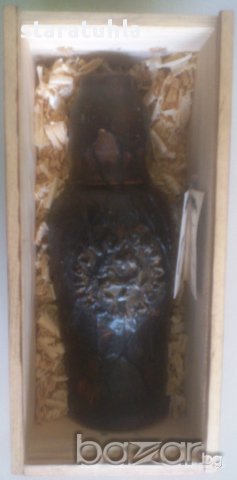 Дървена кутия с трици за подарък, колекция и съхранение на вино, снимка 2 - Колекции - 17697792