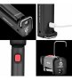 Мощна работна и аварийна лампа с фенер, магнит и кука, micro USB, снимка 4