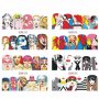 12 в 1 сет Поп Арт татос водни стикери маникюр нокти декорация, снимка 4