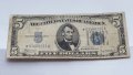 Rare $ 5 DOLLARS STAR NOTE 1934 SILVER CERTIFICATE, снимка 2