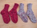 Нови топли вълнени чорапи плетени от истинска домашна вълна, подходящи за туризъм , снимка 2