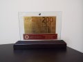 Сувенирни 200 евро златни банкноти със сертификат