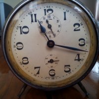 Стар Немски Будилник,часовник, снимка 2 - Антикварни и старинни предмети - 22868539