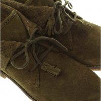 ПРОМО 🍊 HUSH PUPPIES 🍊 Велурени дамски обувки в каки цвят № 38 нови с кутия, снимка 3 - Дамски боти - 22082683