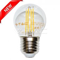 LED лампа 4W Filament Сфера E27 Топло Бяла Светлина