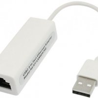 USB Мрежова карта жична с удължител RJ45 F, скорост на пренос 10 / 100 Mbps, снимка 2 - Мрежови адаптери - 19736128