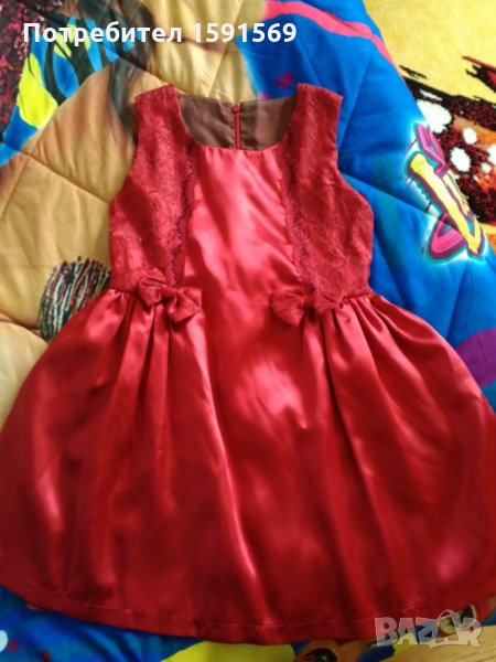 Червена детска рокличка, снимка 1