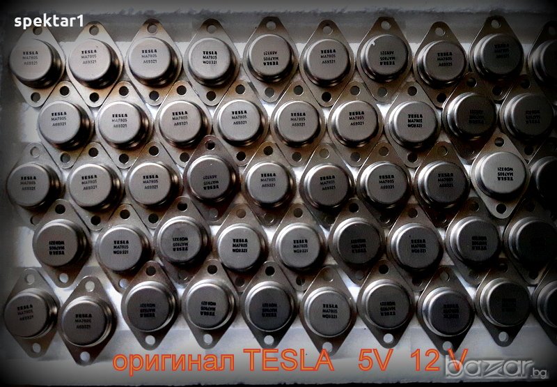 ТЕСЛА TESLA   7812 7805 регулатор напрежение микросхема чип оригинал транзистори KD 503, снимка 1