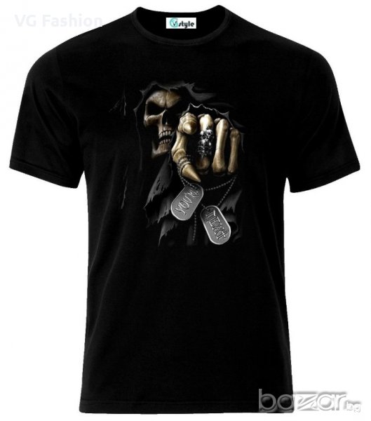 Мъжка тениска Gothic Devil Demon Skull Tattoo You're Next, снимка 1