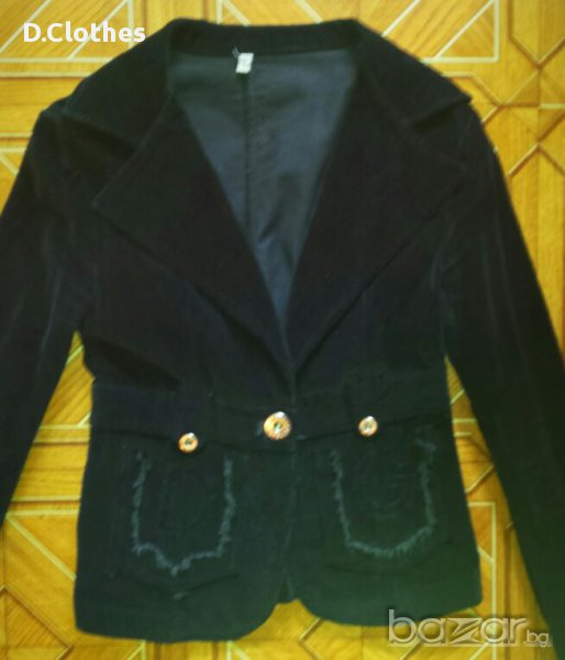 Черно джинсено сако, снимка 1
