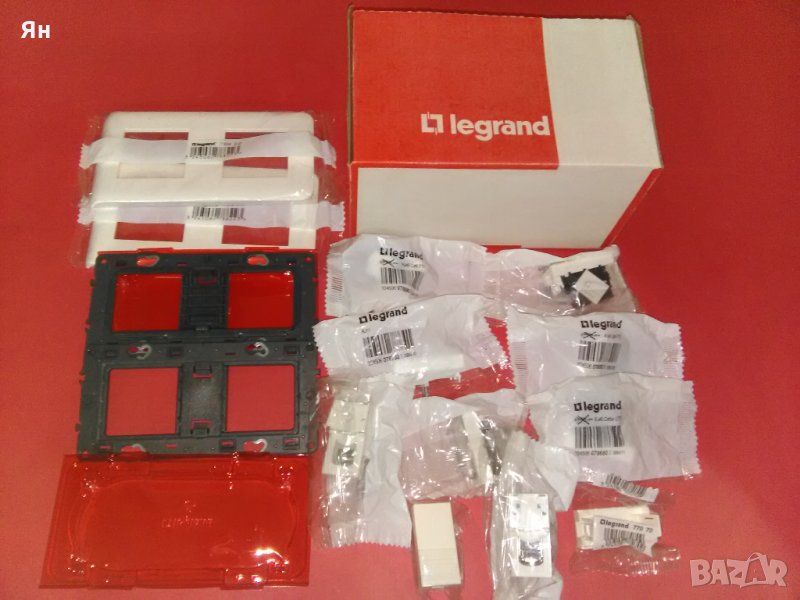  Legrand MOSAIC Комплект от Модули RJ45 cat6,cat5e,RJ11,Рамки , снимка 1