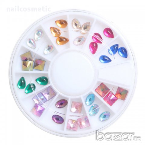 Цветни холограмни бижута за маникюр, снимка 3 - Продукти за маникюр - 17912767