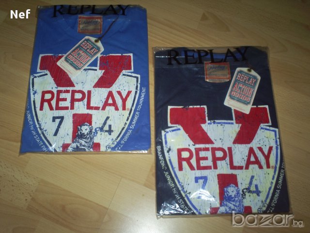  Нова тениска Replay, оригинал , снимка 3 - Тениски - 10978962