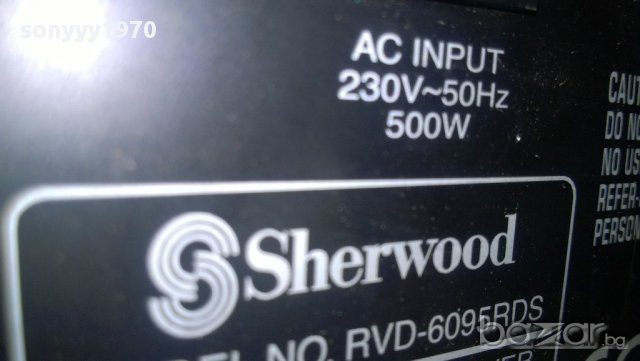 sherwood rvd-6095 rds-av receiver 500watts-от швеицария, снимка 10 - Ресийвъри, усилватели, смесителни пултове - 8788035