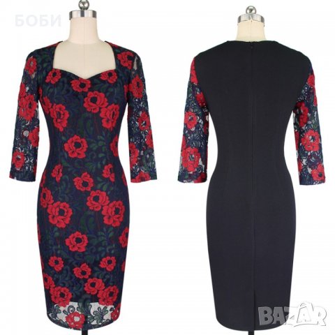 Фантастична рокля дантела, снимка 3 - Рокли - 21667677