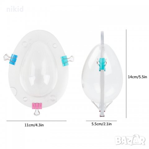 Поликарбонатна отливка калъп яйце гладко шоколадово молд за шоколад Шоколадова черупка форма украса , снимка 2 - Форми - 21601014