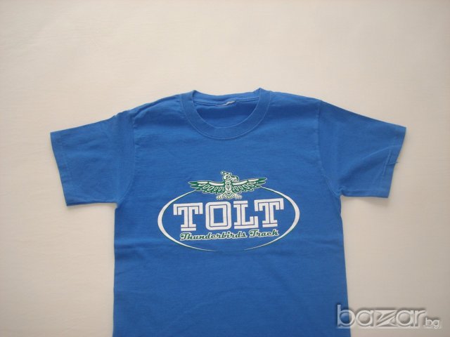 Синя лятна тениска за момче,146 см., снимка 1 - Детски тениски и потници - 16383347