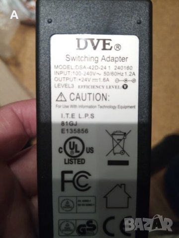 Адаптер Mikrotik 24HPOW 24V 1.6A, снимка 2 - Захранвания и кутии - 24964307