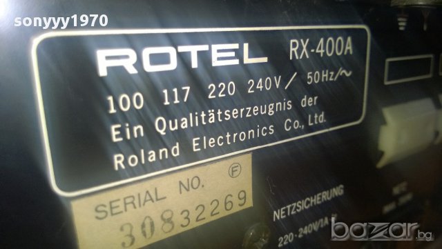 rotel rx-400a-stereo receiver-внос швеицария, снимка 12 - Аудиосистеми - 9859145