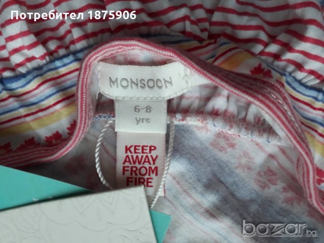 Детска плажна рокля "Monsoon", снимка 4 - Детски рокли и поли - 21027819