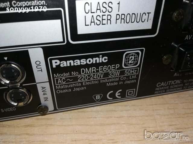 panasonic dvd recorder-made in japan-внос швеицария, снимка 18 - Плейъри, домашно кино, прожектори - 21406927