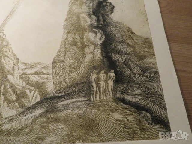 картина  Желани върхове, борба и копнеж в една картина Елка Будинова Найденова /1932г. - 2016г./, снимка 3 - Антикварни и старинни предмети - 24874671