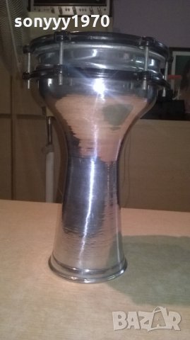 НОВА Тарамбука метална инокс-31/21см-нова-внос сирия, снимка 4 - Ударни инструменти - 26128201