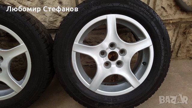 4 броя алуминиеви джанти за бус 5х112 с гуми 205/65/16, снимка 6 - Гуми и джанти - 23903818