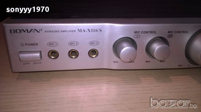 Boman ma-x116s stereo karaoke amplifier-внос швеицария, снимка 4 - Ресийвъри, усилватели, смесителни пултове - 13686682