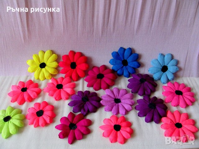 цветя от хартия за декорация , снимка 2 - Декорация за дома - 23916337