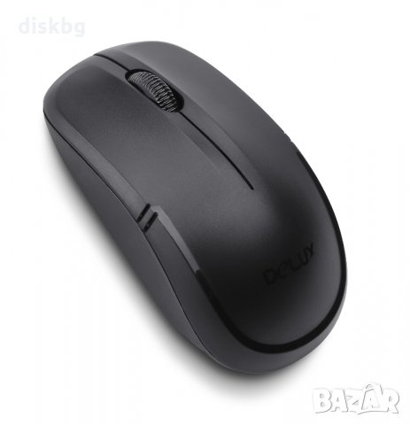 Нова безжична мишка DELUX M136, черна, снимка 2 - Клавиатури и мишки - 22943178
