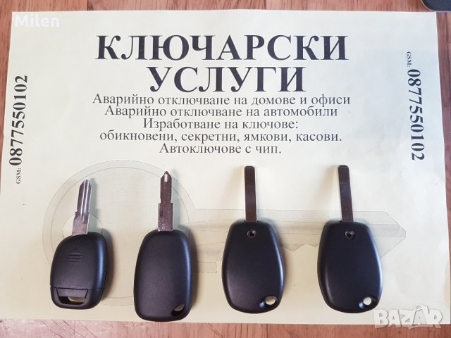 Ключ кутийка за Рено Дачия, снимка 5 - Аксесоари и консумативи - 20952703