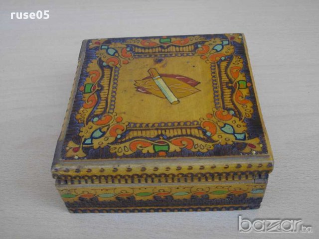 Кутия за цигари пирографирана - 1, снимка 3 - Други ценни предмети - 15192571