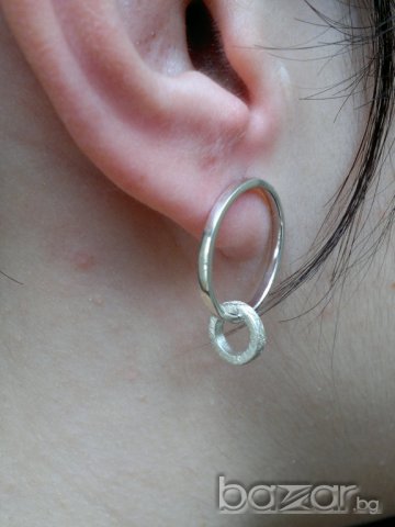 сребърни обици, снимка 2 - Обеци - 6055089