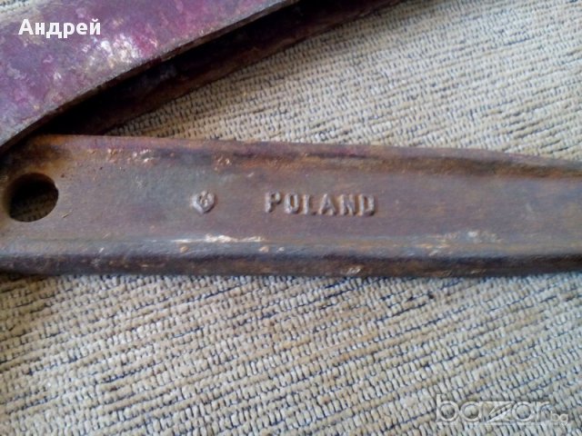 Стар тръбен ключ, снимка 3 - Антикварни и старинни предмети - 16837655