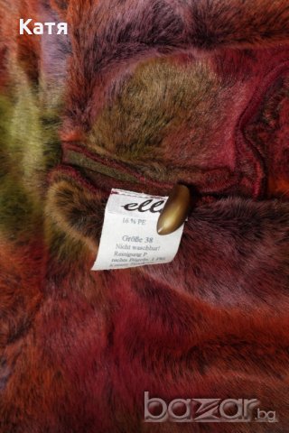 Ново шарено палто, вълна, S / М, брик, зелено, ефектно, снимка 5 - Палта, манта - 21034185