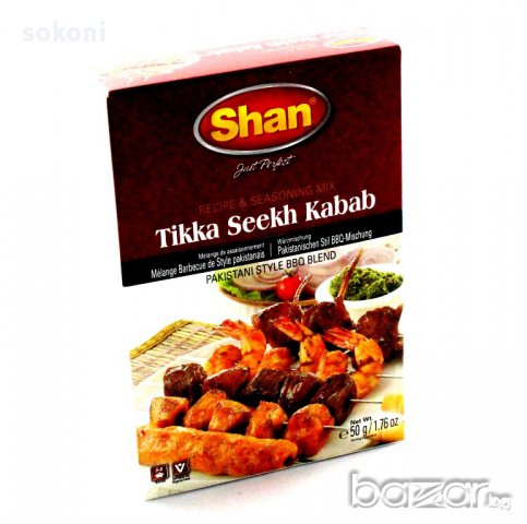 Shan Tikka Seekh Kabab / Микс Подправки за Барбекю Тика Сийк 100гр;, снимка 1 - Домашни продукти - 17053257