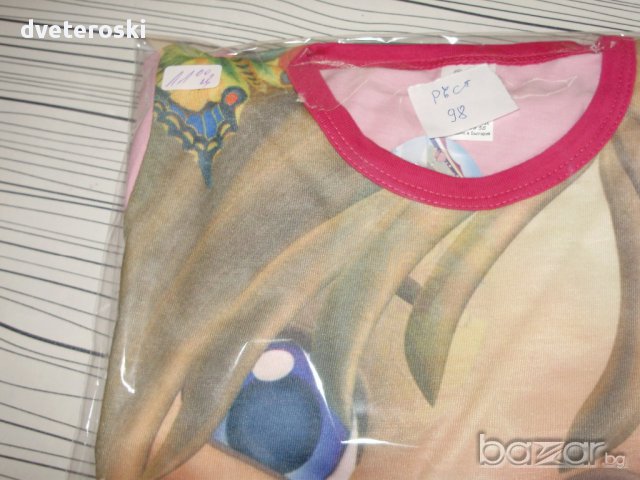 Детска пижама с дълъг ръкав за момиче ръст 92 и 98, снимка 4 - Детски пижами - 11945395