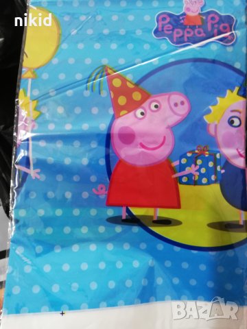 Пепа пиг Pig Peppa найлонова покривка за парти рожден ден, снимка 3 - Покривки за маси - 18367330