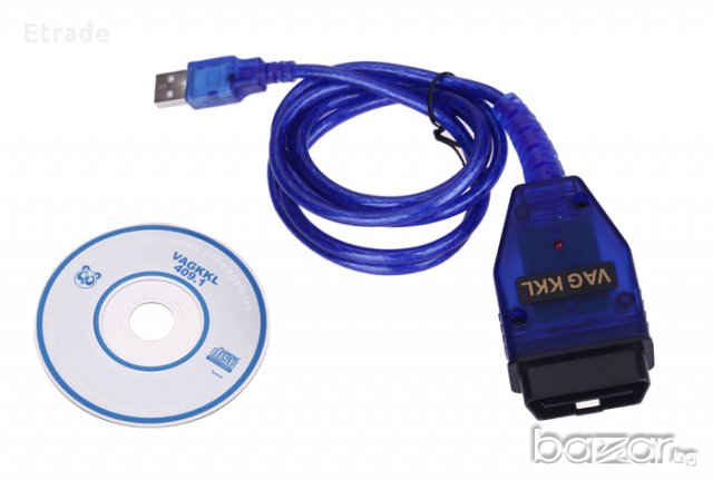 Vag Com 409.1 Kkl адаптер/ Obd 2 диагностика за VW/Audi/Seat/Skoda