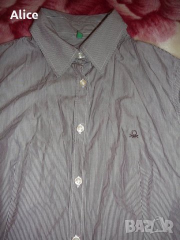 Дамска риза на Benetton, размер L, снимка 3 - Ризи - 24962228