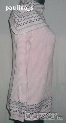  Дамски пуловер тип туника с богата яка "Cato"woman-памук, снимка 5 - Блузи с дълъг ръкав и пуловери - 16477527