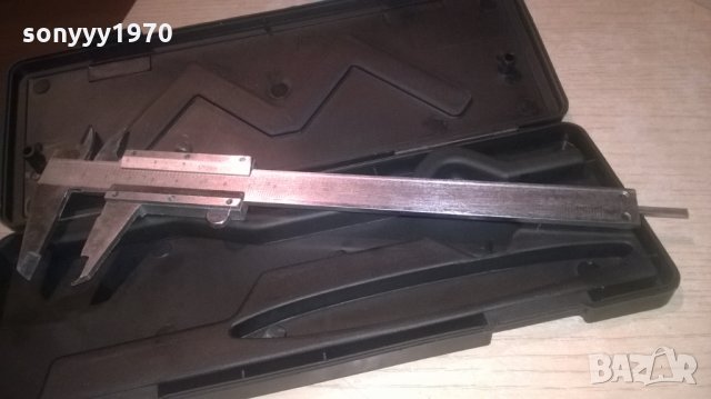 Метален шублер 23см с кутия-внос швеицария, снимка 7 - Шублери - 23324021