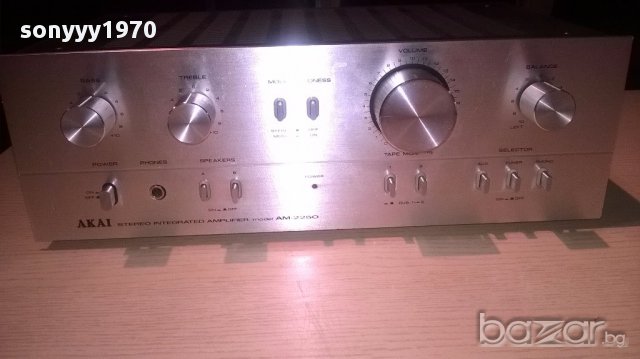 Akai-stereo amplifier-made in japan-внос швеицария, снимка 4 - Ресийвъри, усилватели, смесителни пултове - 12629685