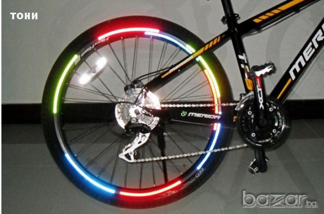 Светлоотразителни ленти за ВЕЛОСИПЕД МОТОЦИКЛЕТ КОЛА високо качество, снимка 4 - Велосипеди - 13430796