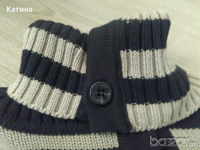 Намаление раирано пончо, снимка 2 - Детски пуловери и жилетки - 20381453